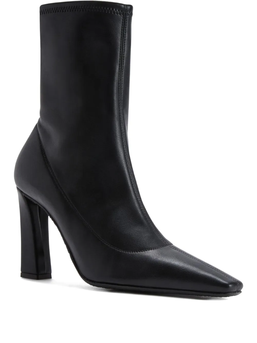 Ботильоны-носки Janiee Stretch 90 с квадратным носком Giuseppe Zanotti, черный