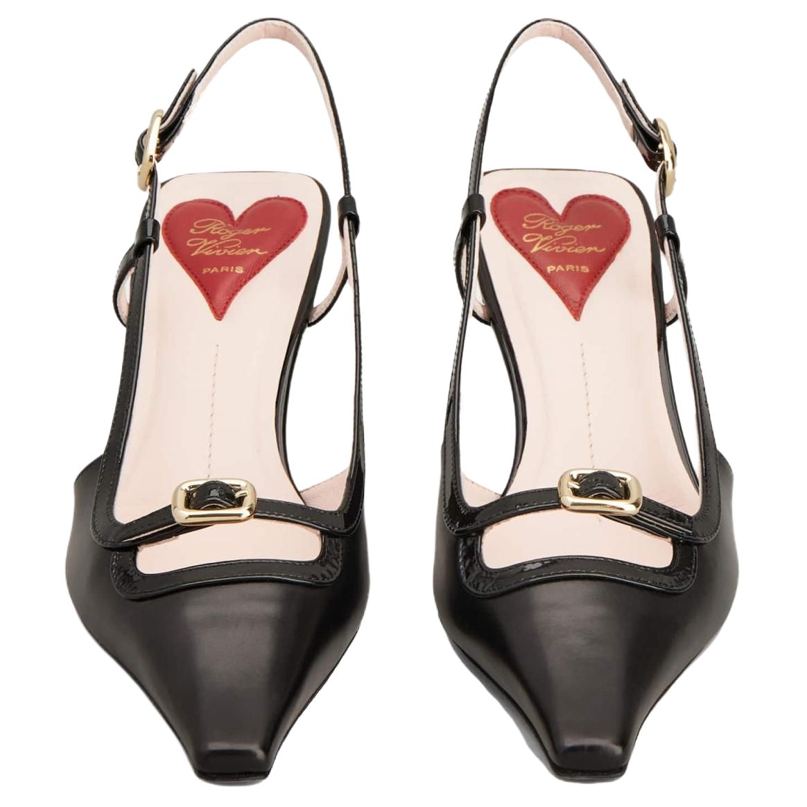 Туфли-лодочки с открытой пяткой и острым носком Roger Vivier — фото 3