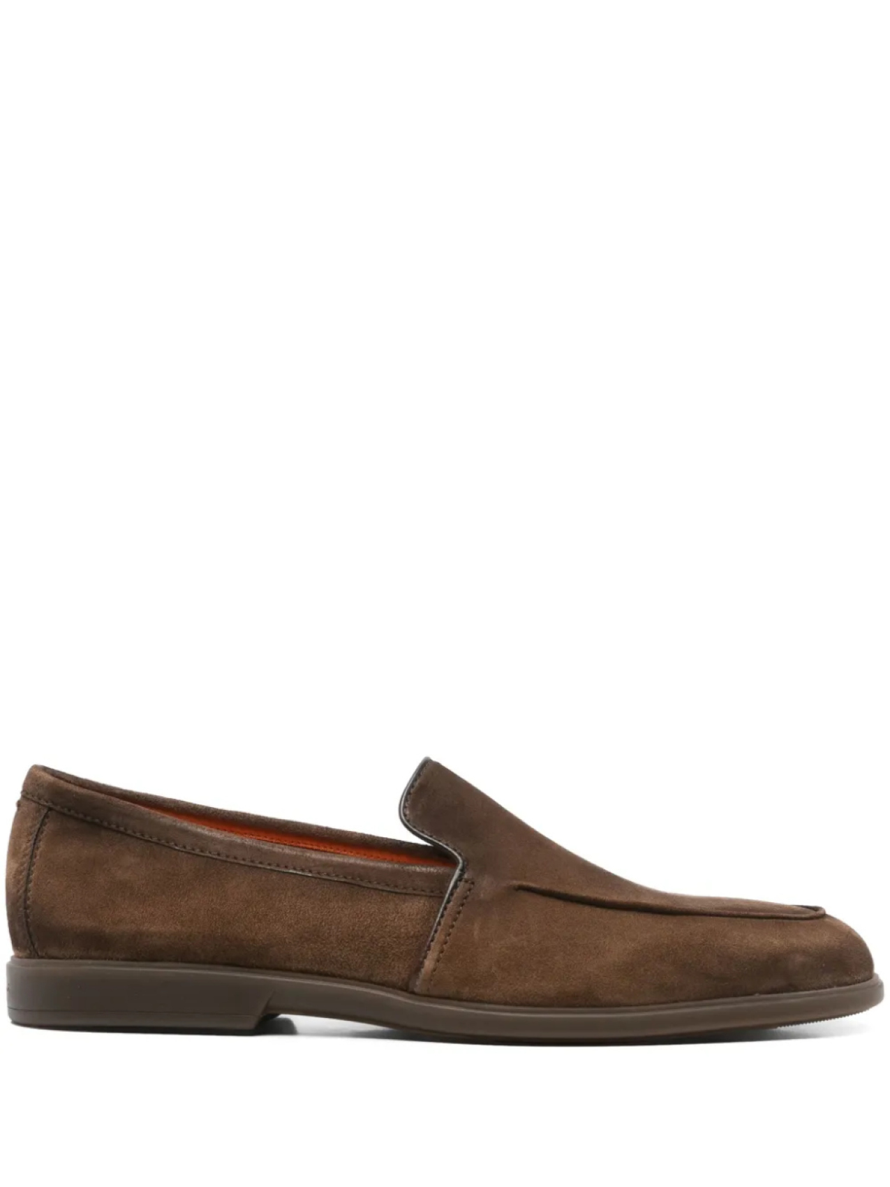 

Замшевые мокасины Santoni, коричневый