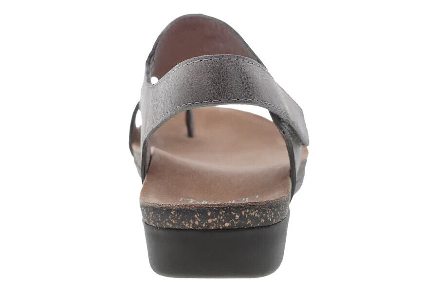 Женские сандалии Dansko Reece на ремешках, размер US 5.5-6, цвет Stone Burnished Leather, модель RHS2976, серый — фото 4