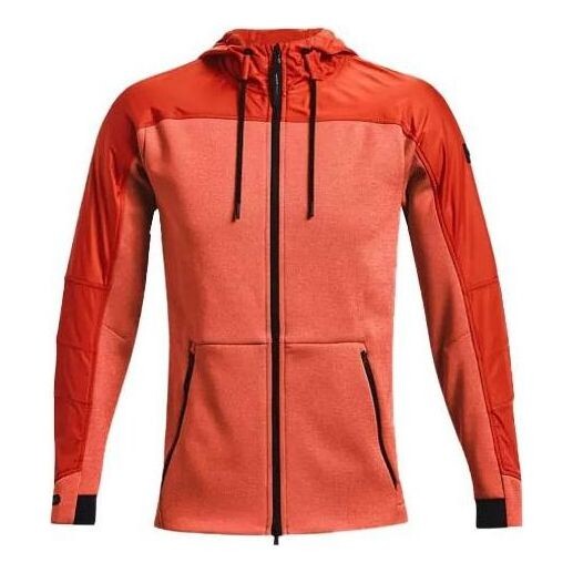 

Куртка coldgear swacket jacket 'coral red' Under Armour, красный