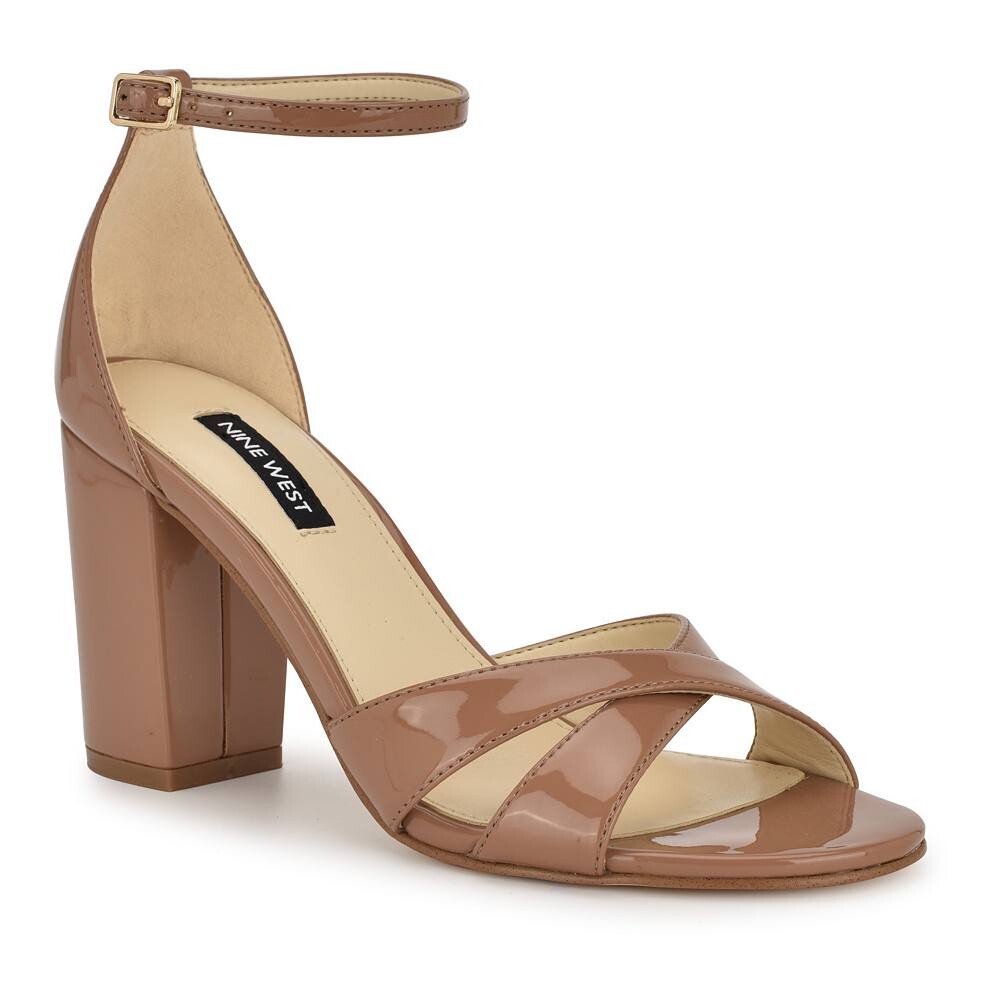 

Женские классические сандалии Nine West Saile, цвет Medium Natural Patent