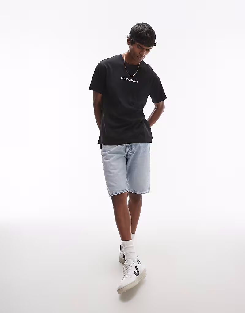 

Прямые джинсовые шорты Levi's 501 Original в отбеленном виде