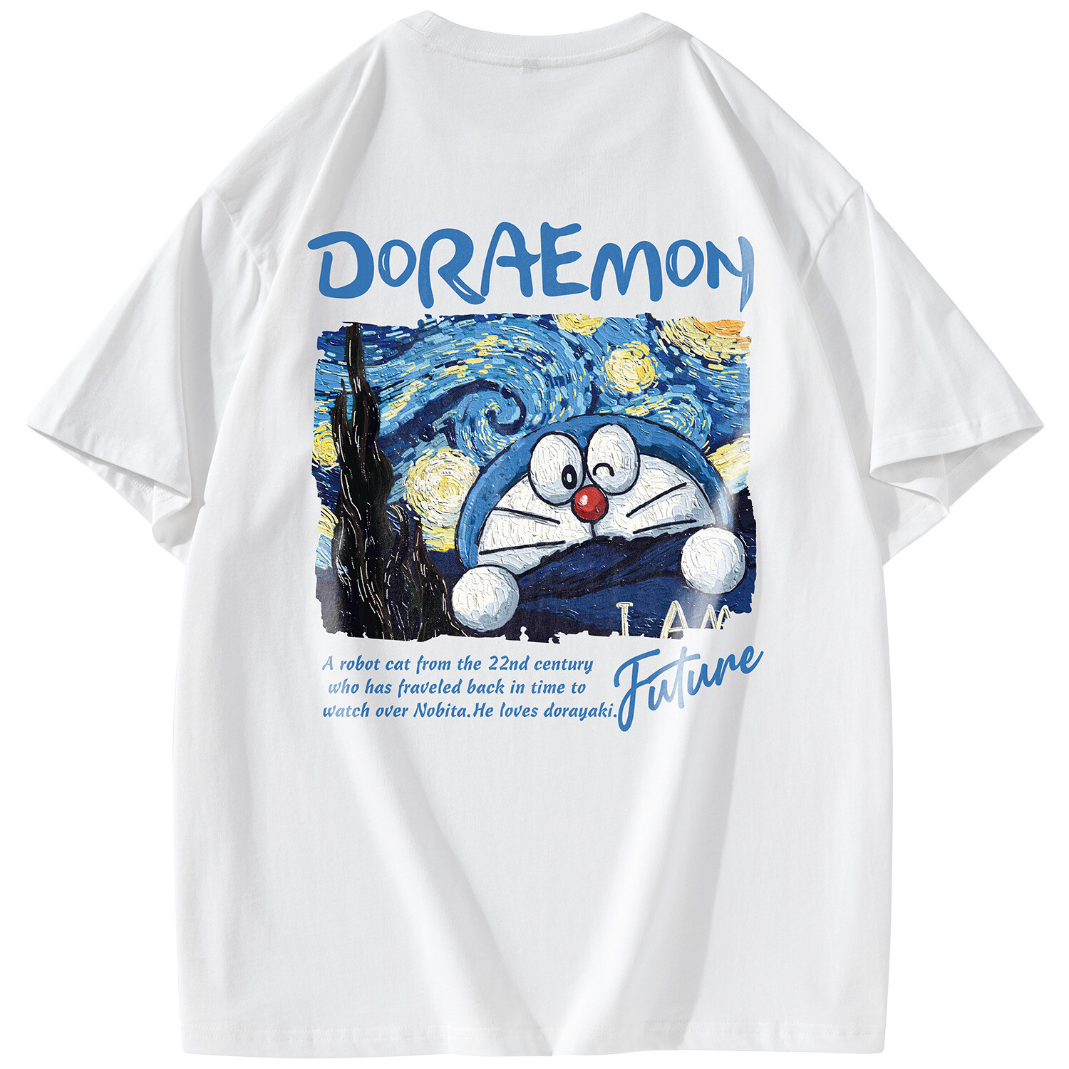 

Футболка унисекс Doraemon, черный