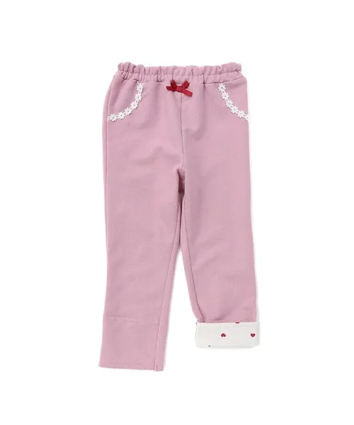 Детские штаны из джинсовой ткани coeur a coeur Long pants бежевые — фото 4