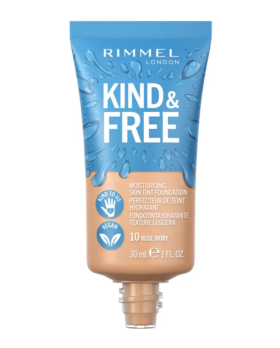 Тональная основа Kind & Free Rimmel, 10 Rose Ivory — фото 4