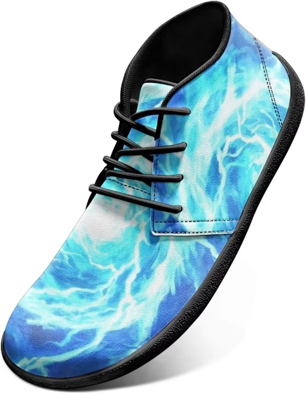 

Мужские кроссовки UNICEU с широкой носочной частью, из PU-кожи, минималистичные, босоногообразные, без шнурков, повседневные, с подошвой нулевого перепада, для тренировок и бега, голубой