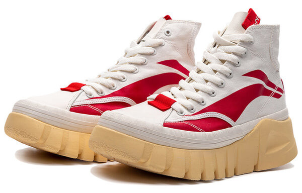 Массивные кеды с волнистым ботинок Li-Ning, белый — фото 2