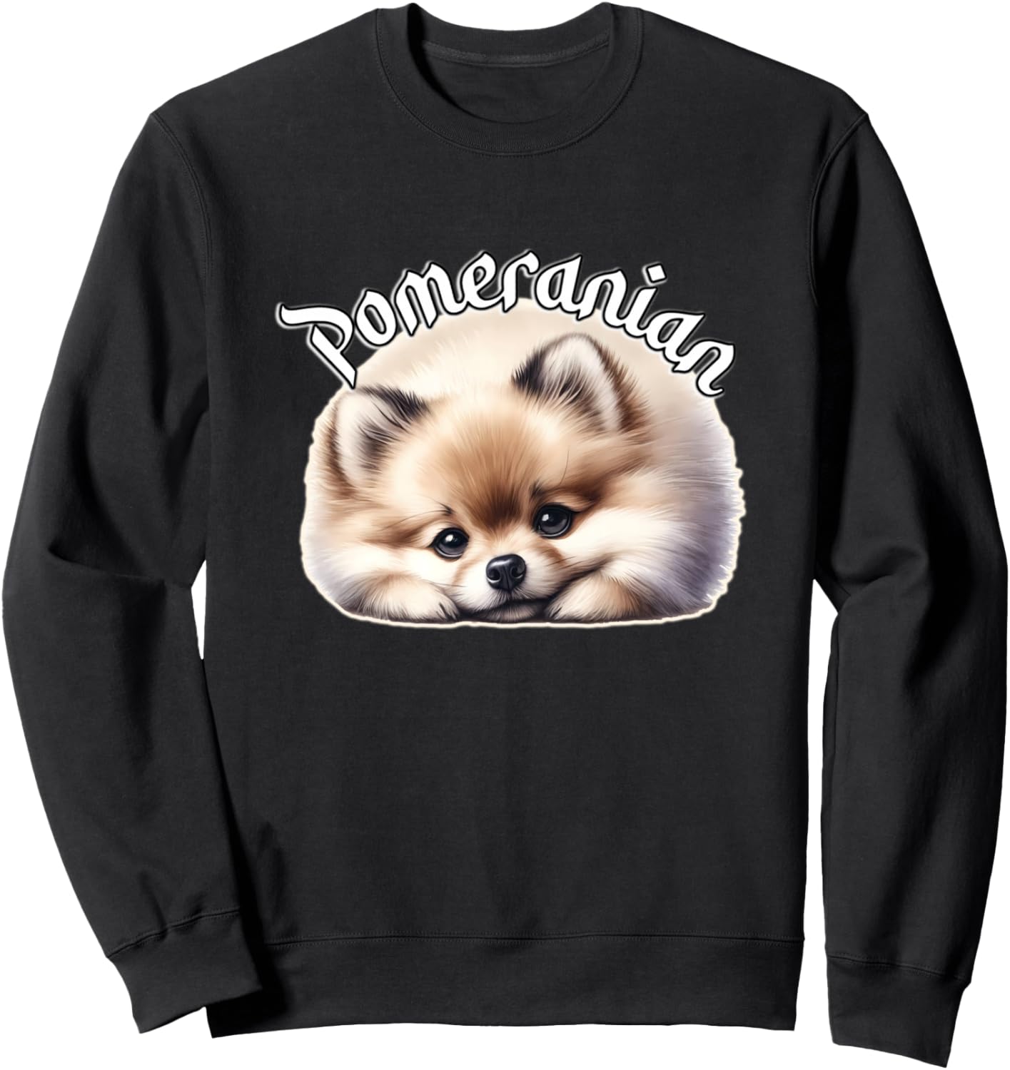 

Милая толстовка с изображением щенка померанского шпица Urban Empyre, черный