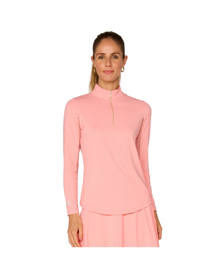 

Женская футболка с длинными рукавами и воротником-стойкой G Lifestyle G Lifestyle Clothing, Melon