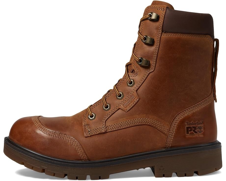 Мужские ботинки Timberland PRO Whitman водонепроницаемые высокие, коричневый — фото 4