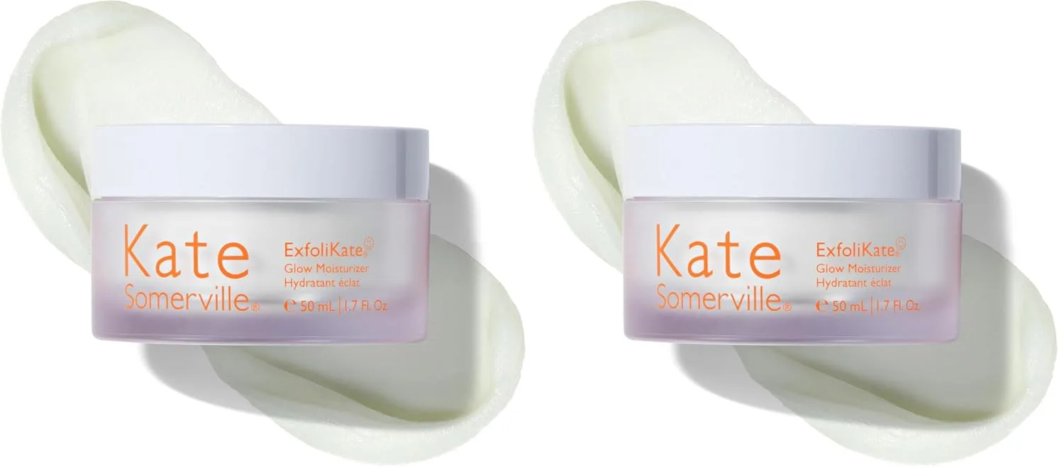 Увлажняющий крем для лица Kate Somerville ExfoliKate Glow - клинически разработанный крем для ежедневного применения, мягко отшелушивает и увлажняет, 50 мл (упаковка из 2 шт.)