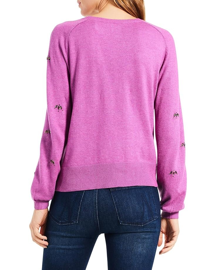 

Свитер NIC+ZOE Hidden Gems Sweater, цвет Vivid Magenta