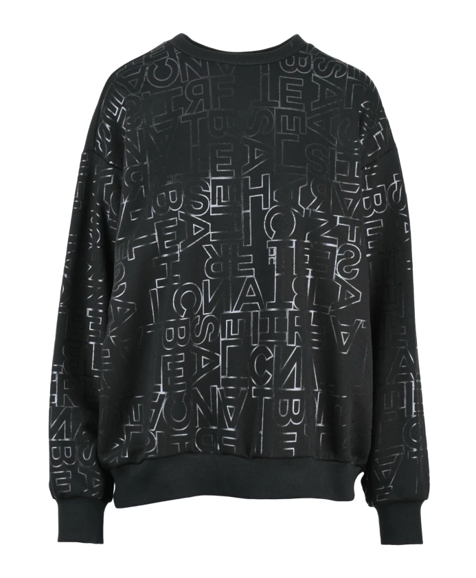 

Толстовка с тисненым логотипом Elisabetta Franchi, черный