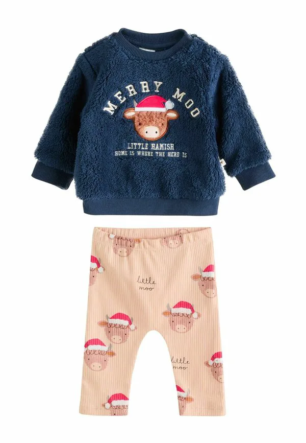 Флисовый джемпер стандартного кроя Next, Navy Christmas Hamish