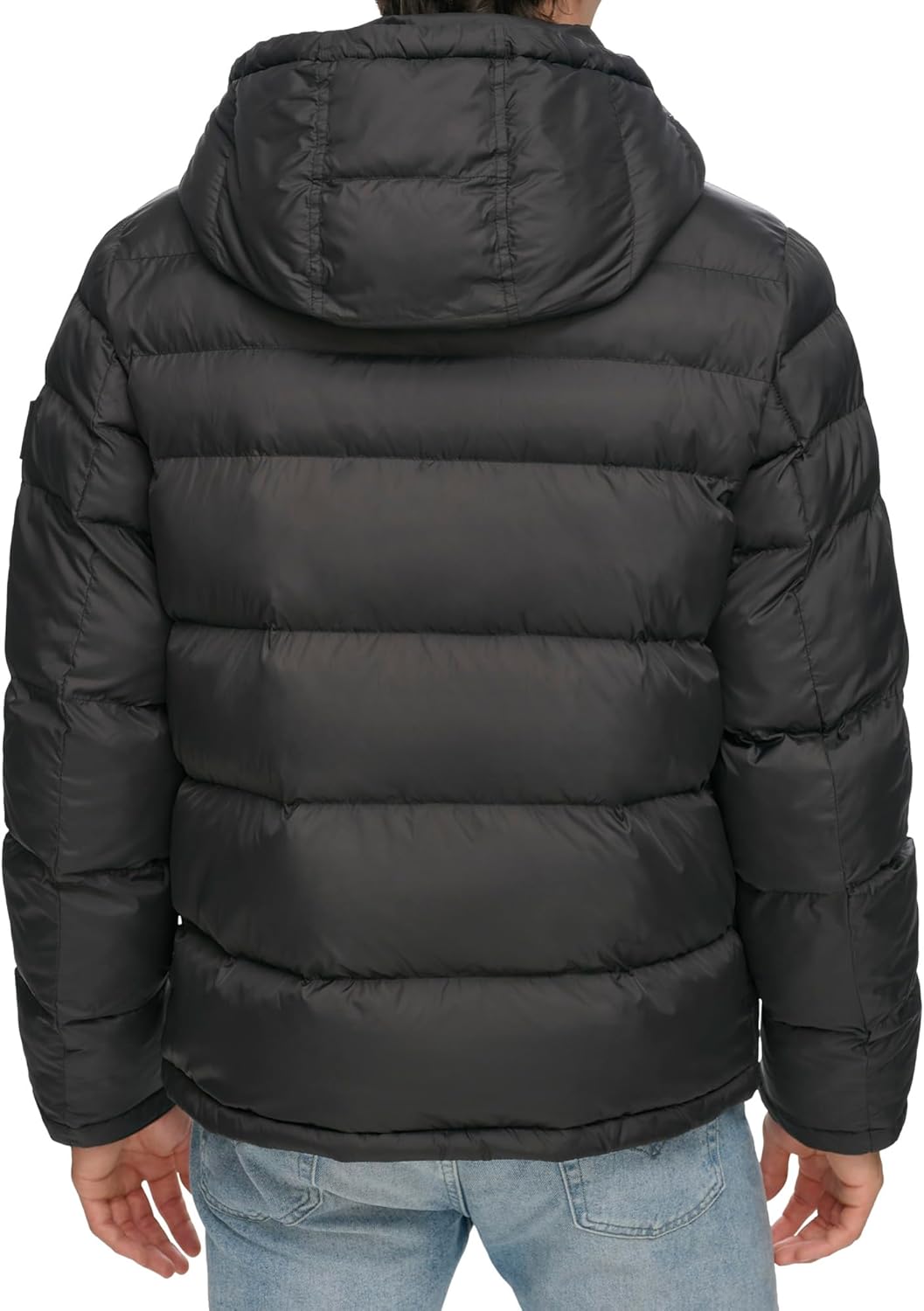 Мужская куртка-пуховик Tommy Hilfiger с капюшоном (стандартная и для больших и высоких), Deep Black — фото 4