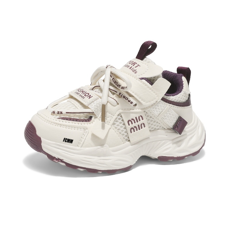 

Нескользящая, износостойкая, дышащая детская обувь для повседневной носки FCMM, фиолетовый