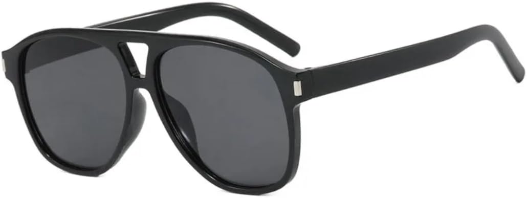 

Солнцезащитные очки с защитой UV400 | Увеличенные двойные перемычки и заклепки | Для женщин и мужчин | Для занятий спортом на открытом воздухе и вождения DSVIGF, Black Gray