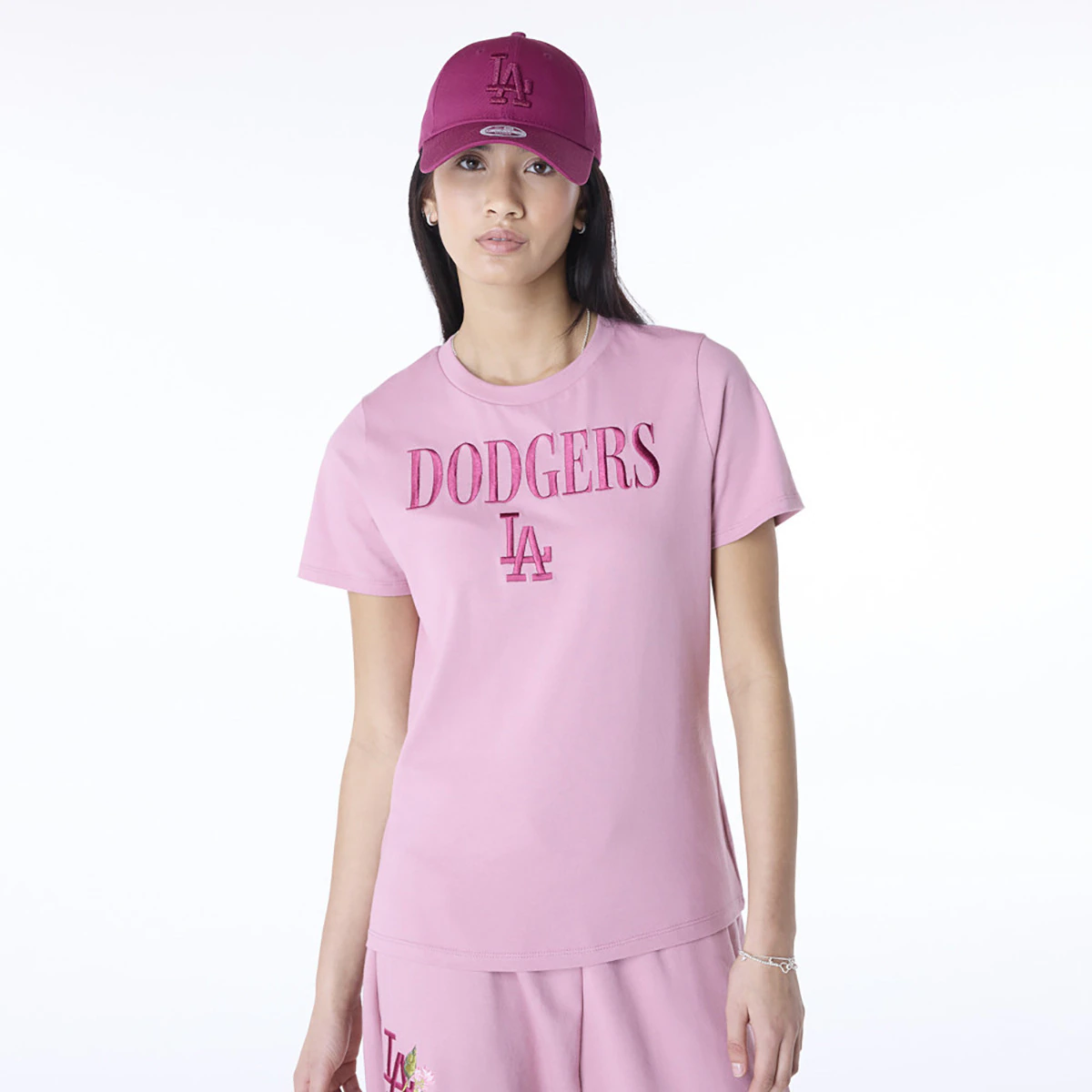 

Футболка женская LA Dodgers MLB Graphic New Era, темно-розовый