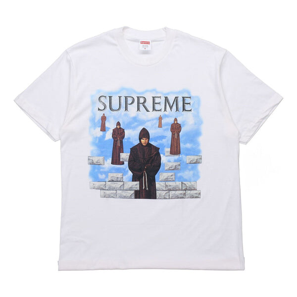 

Футболка week 1 levitation tee printing short sleeve white Supreme, белый
