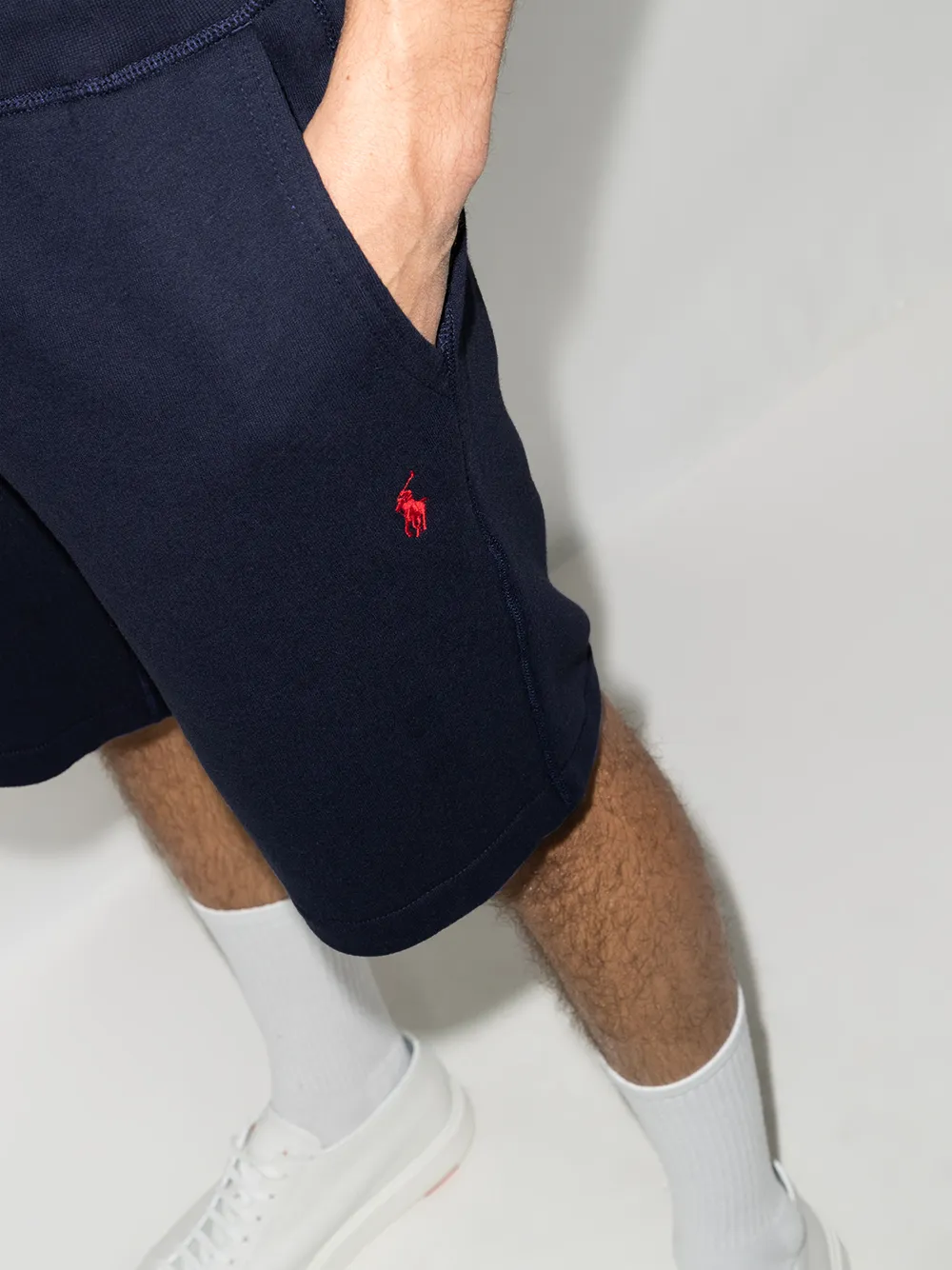 Шорты с вышивкой Polo Pony POLO RALPH LAUREN, синий — фото 4