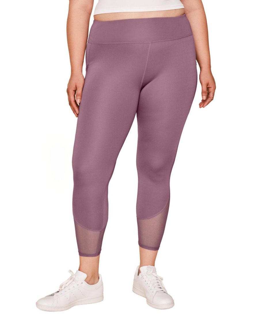 

Леггинсы Ava Active больших размеров с карманами и сетчатыми вставками Adore Me, Dark purple