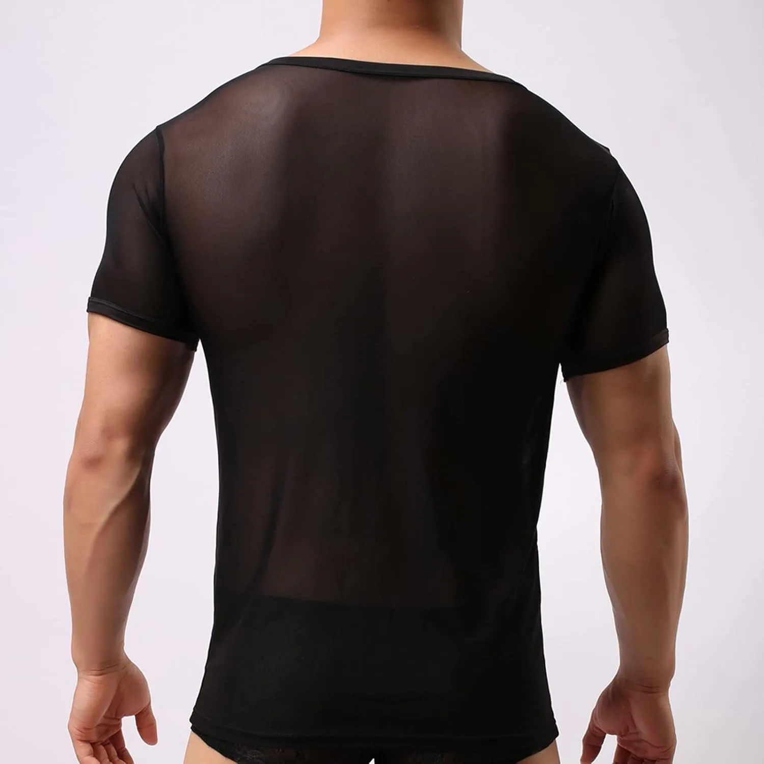 Мужской топ Mesh Sheer для фитнеса — фото 3
