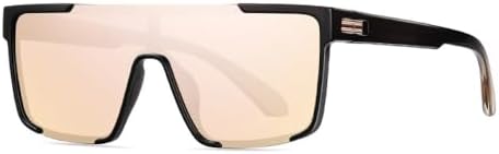 

Модные солнцезащитные очки в полуободковой оправе 2027 года с популярным зеркальным покрытием, предназначенные для вождения и защиты от УФ-излучения UV400 MTZJH, Pink Mirror