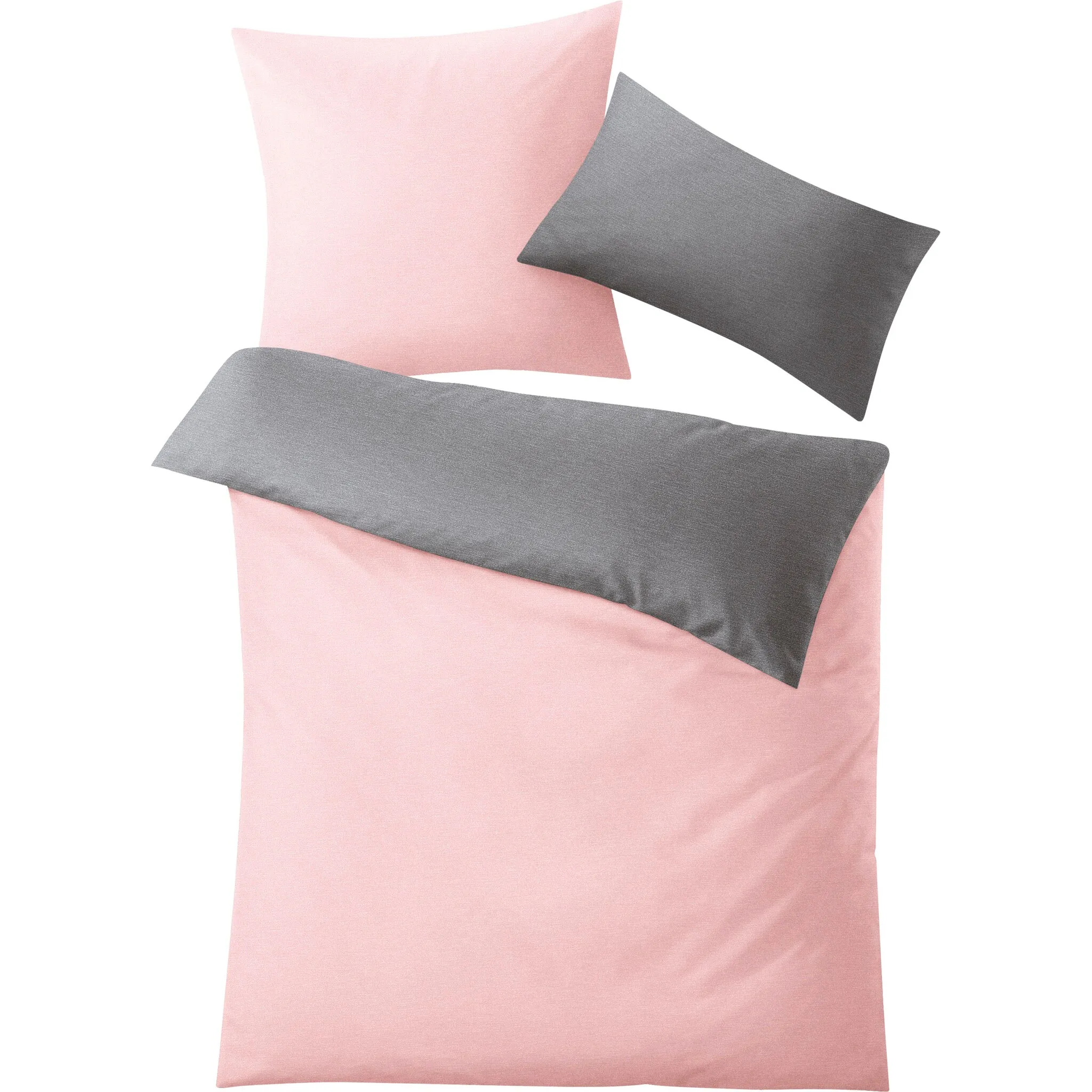 

Двустороннее постельное белье Kleine Wolke Gracia, цвет меланж, цвет rose