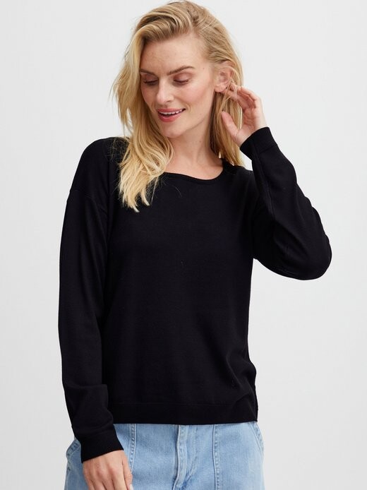 

Вязаный свитер пзсара Pulz Jeans, черный