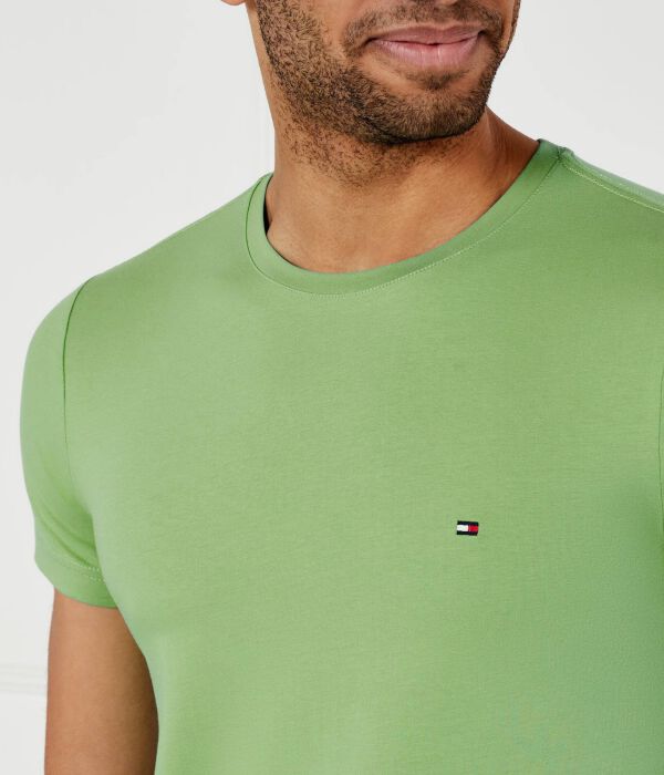 Футболки Slim fit Tommy Hilfiger, зеленый — фото 4
