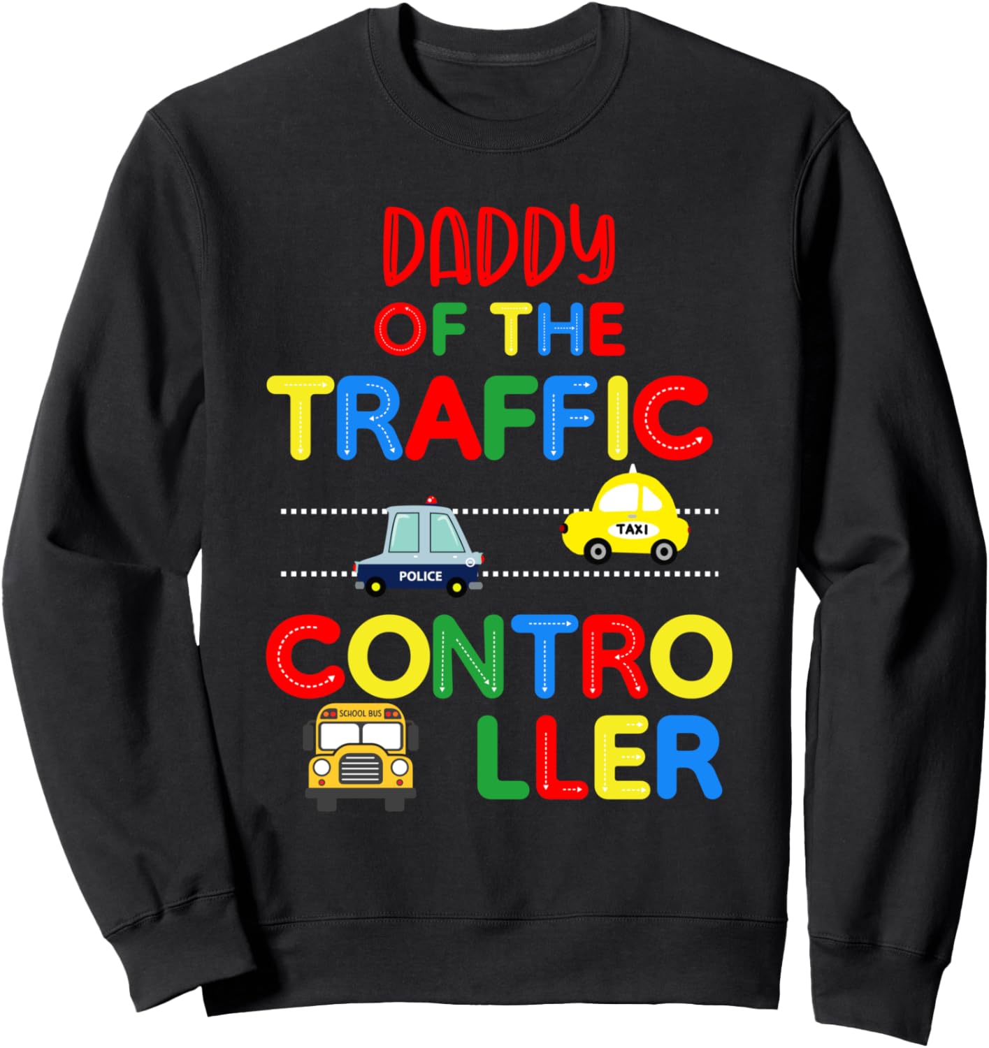 

Толстовка на тему транспорта «Папа регулировщика движения» к 6-летию Family Look Transportation Car Decorations Gifts, черный