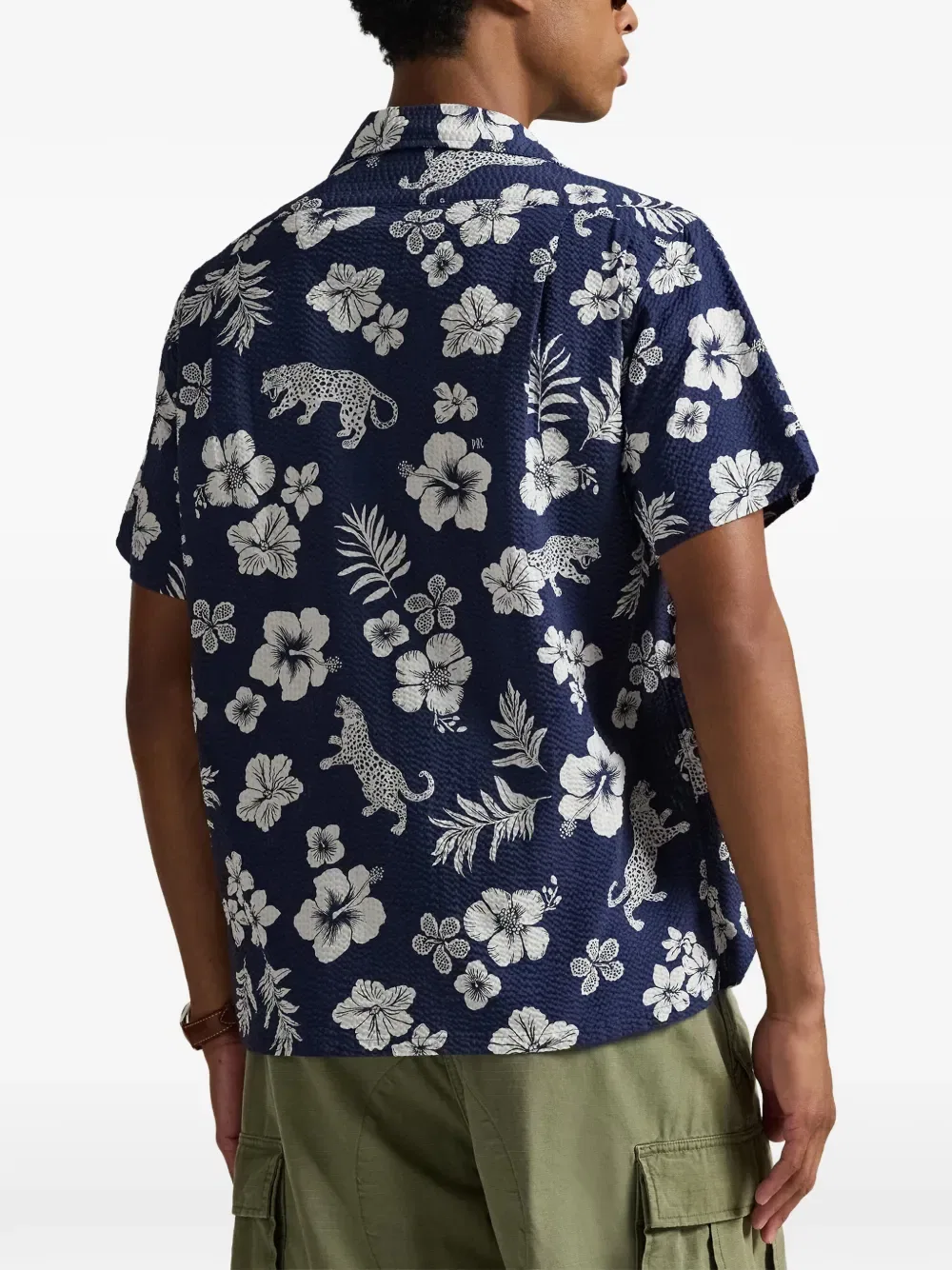 Футболка с цветочным принтом Polo Ralph Lauren, синий — фото 3