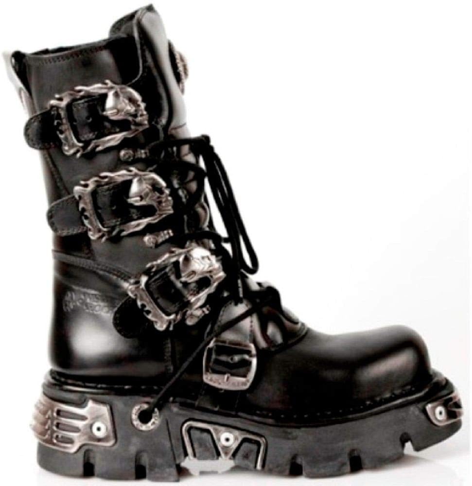 Ботинки New Rock 391 S1 Black Metallic Reactor Goth Biker унисекс — фото 3