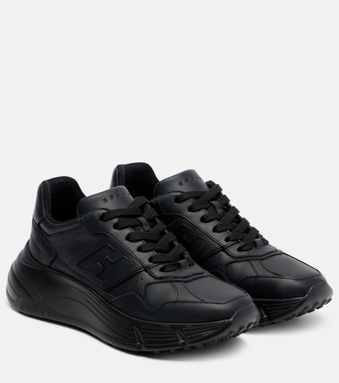 Кожаные кроссовки H669 Hogan, черный