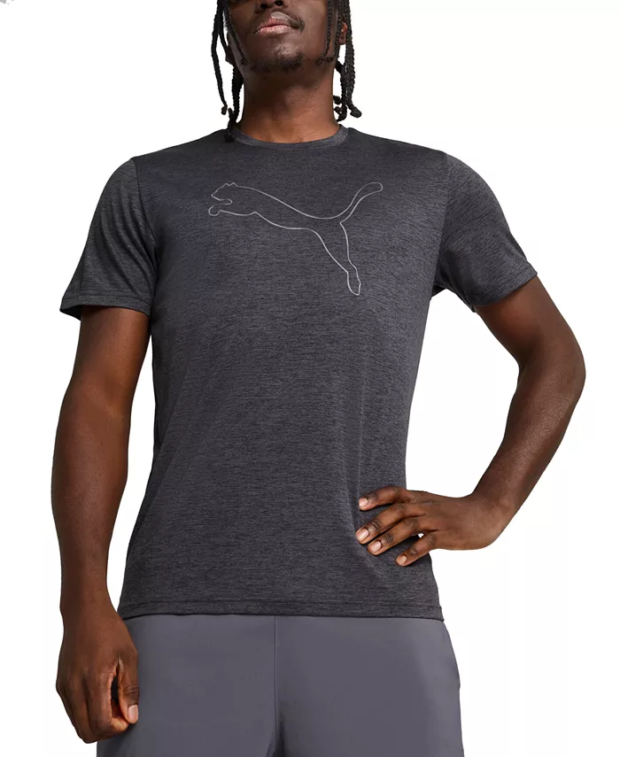 

Мужская тренировочная футболка с принтом Performance Cat Logo Puma, серый