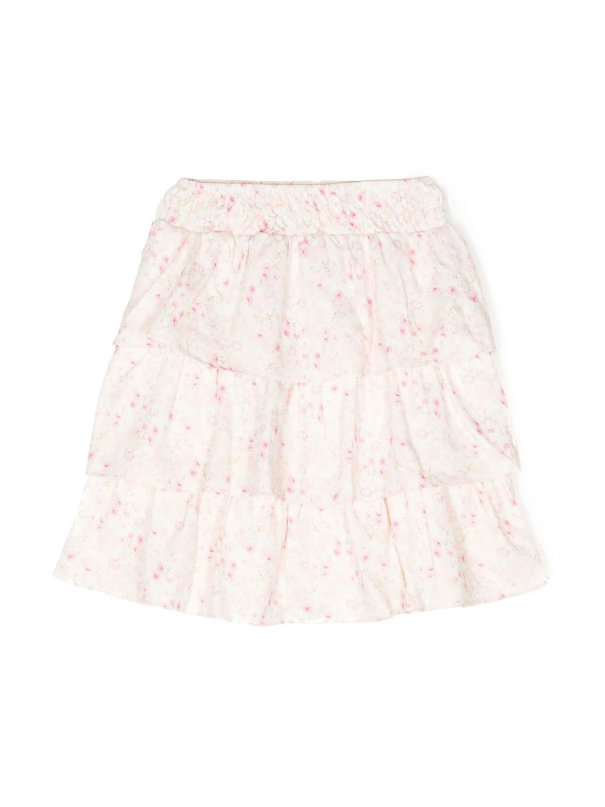 Юбка с оборками и цветочным принтом Aigner Kids, розовый — фото 2