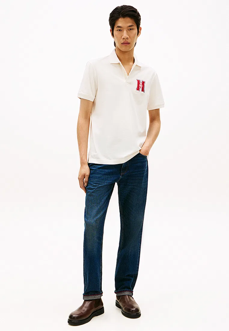 Поло Elevated Graphic, TH Mainline Tommy Hilfiger, слоновая кость — фото 4