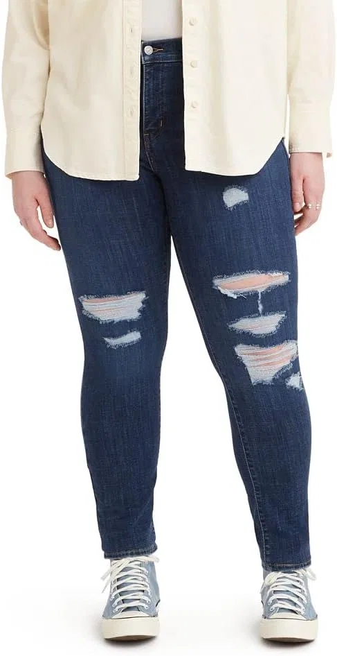 Джинсы shaping skinny Levi's, Лапис Брейкдаун