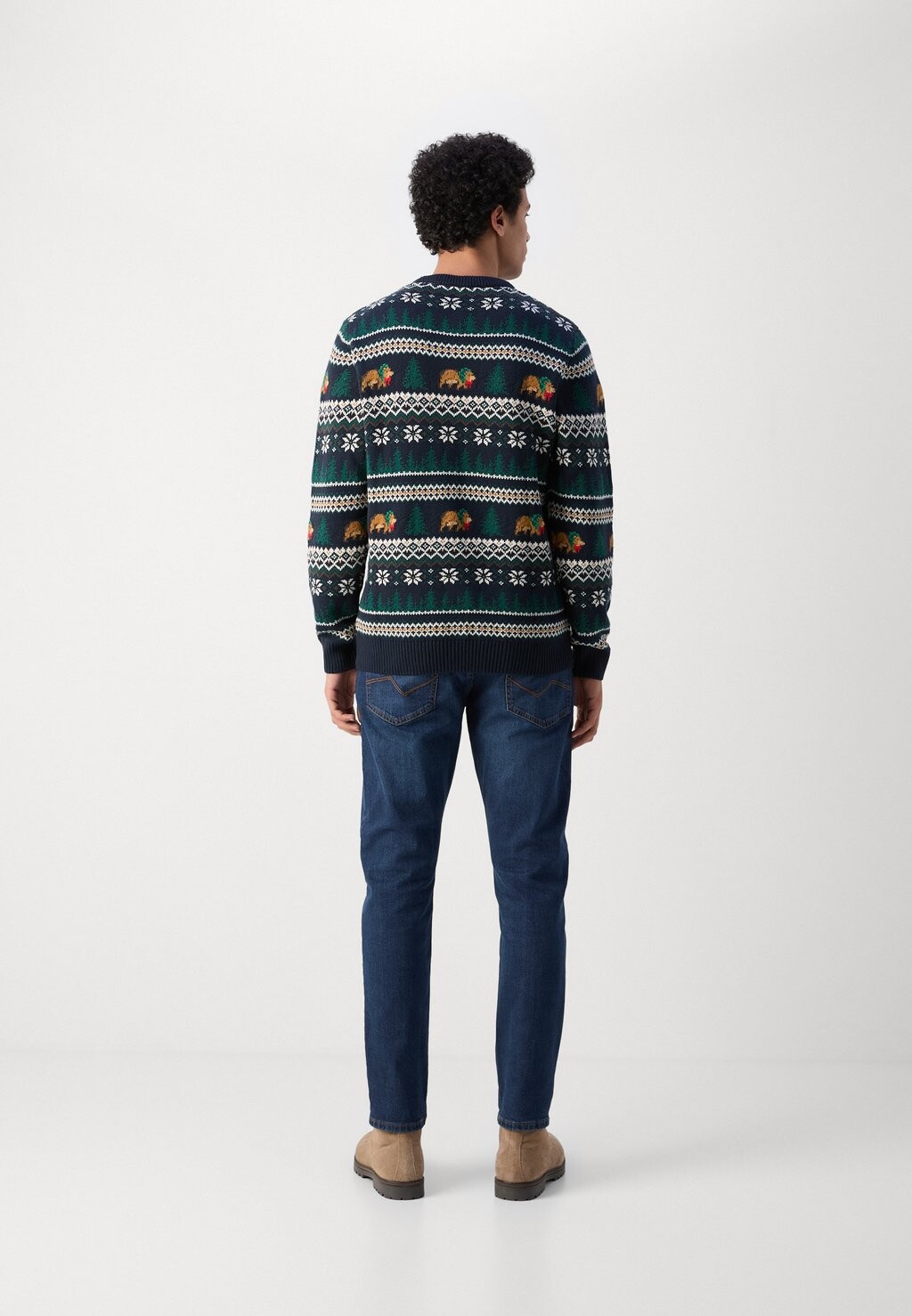 

Джемпер WINTER VILLAGE O NECK SWEATER Lindbergh, темно-синий