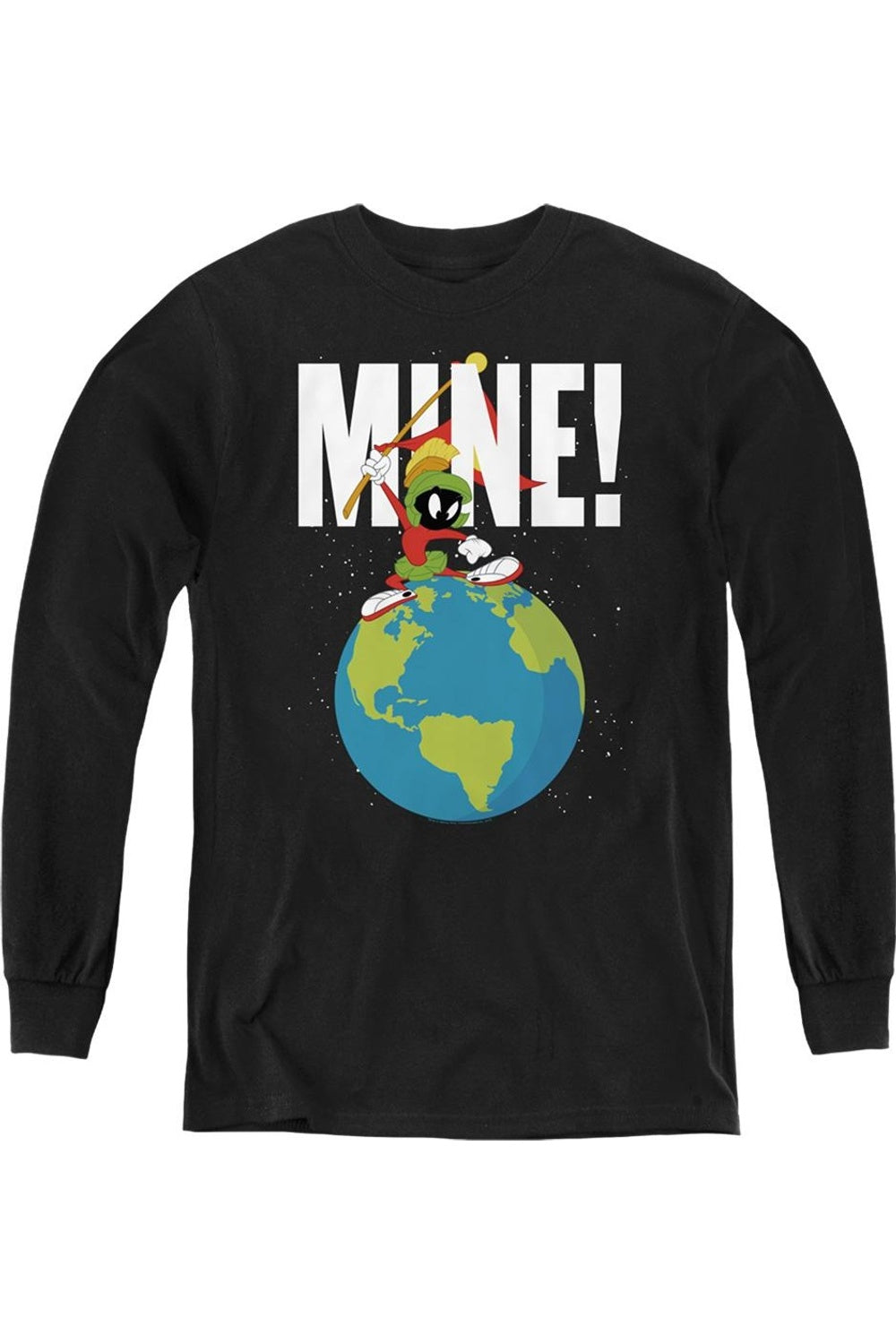 

Молодежная толстовка с длинным рукавом Looney Tunes Mine Gildan, черный