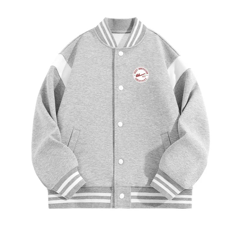 Детская бейсбольная майка со стойкой WARRIOR, Gray/H Round Logo K