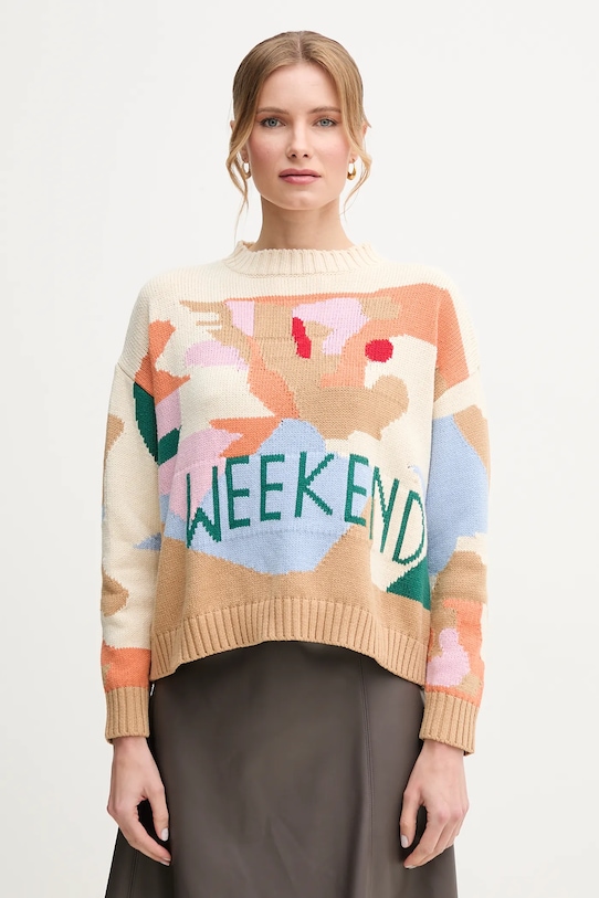 

Свитер Weekend Max Mara, бежевый