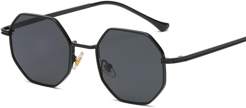 

Ретро-солнцезащитные очки квадратной формы для мужчин и женщин, винтажные квадратные солнцезащитные очки, очки для вождения на открытом воздухе с защитой от УФ-излучения UQKY, Black