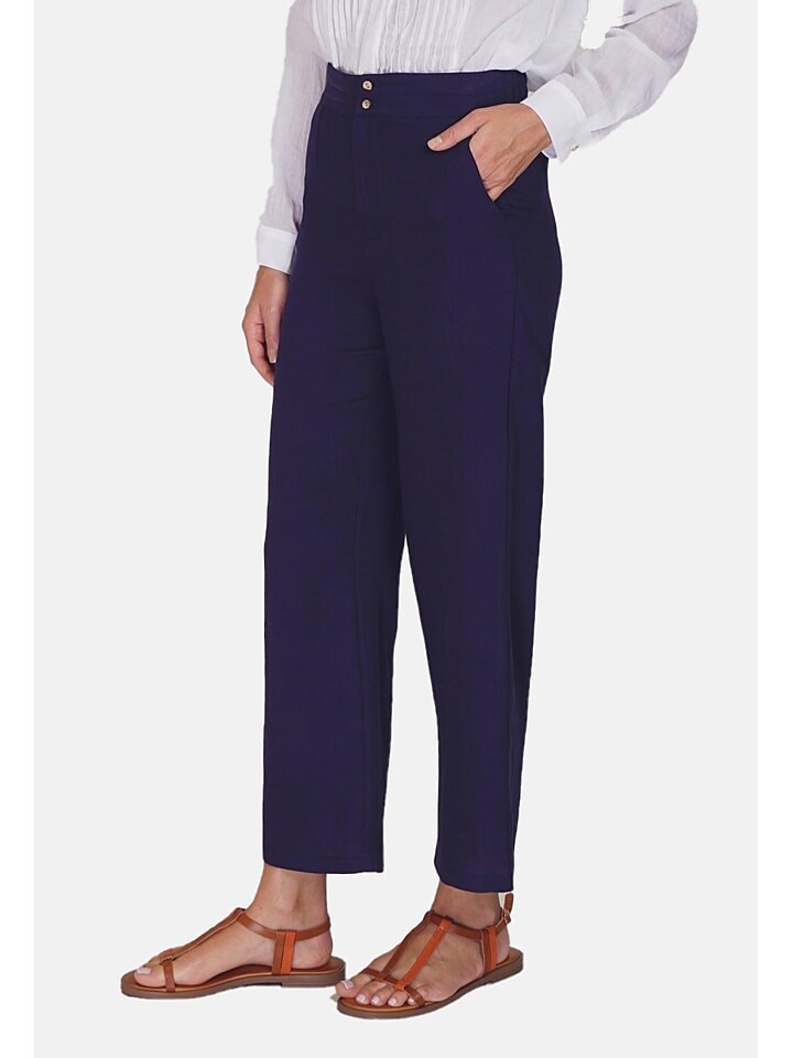 

Тканевые брюки Le Jardin du Lin Hose, темно-синий