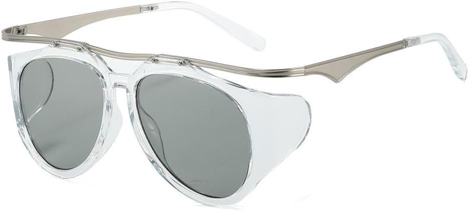 

Модные женские овальные солнцезащитные очки 2025 года с солнцезащитным козырьком для путешествий на открытом воздухе и вождения, обеспечивающие защиту от ультрафиолета PRSTNN, C6