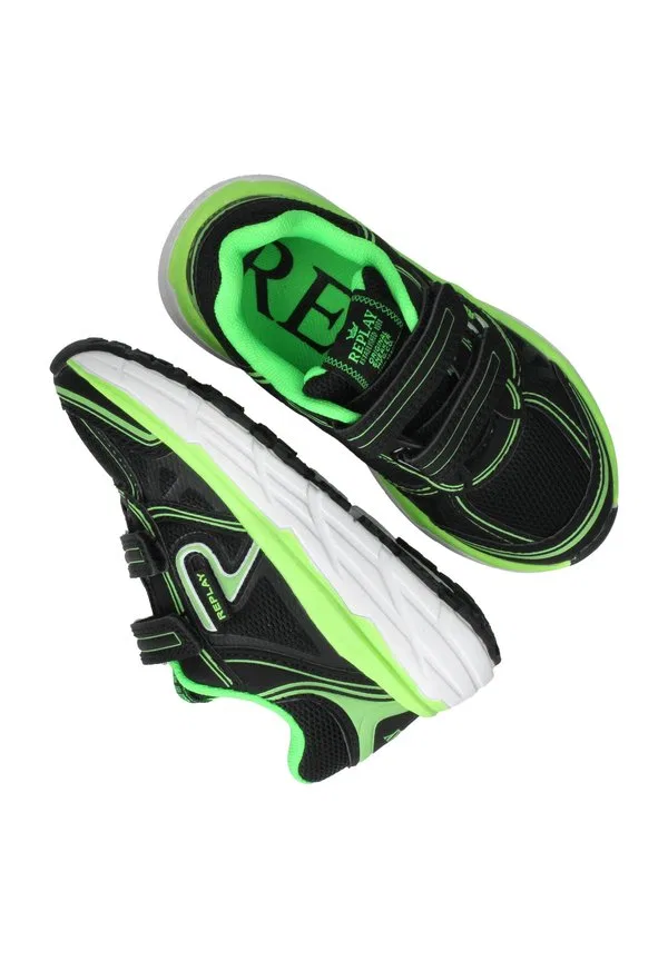 Детские кроссовки js910003t christal Replay, Black/Fluo Green — фото 3
