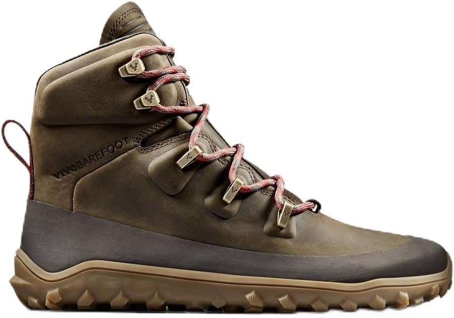 Мужские походные ботинки Vivobarefoot Tracker Leather, Водонепроницаемые, легкие и устойчивые к проколам, Для любой погоды и любых ландшафтов, Широкая посадка, контакт с поверхностью, Bracken