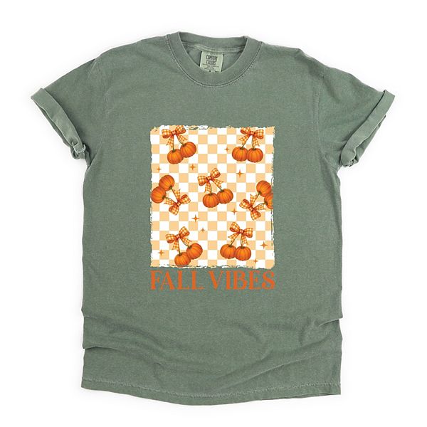 

Футболка с принтом Fall vibes checked pumpkins Simply Sage Market, Moss, Зеленый, Футболка с принтом Fall vibes checked pumpkins Simply Sage Market, Moss