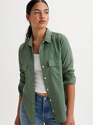 

Дорин практичная рубашка Levi's, зеленый